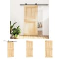 Miniatyrbild 1 av 11: The Living Store Skjutdörr med beslag 95x210 cm massiv furu -  Dörrar