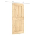 Miniatyrbillede 3 af 11: Døre - Living skydedør med monteringssæt 90x210 cm massivt fyrretræ