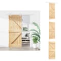 Miniatyrbillede 1 af 11: Døre - Living skydedør med monteringssæt 85x210 cm massivt fyrretræ