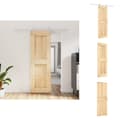 Miniatyrbillede 1 af 11: Døre - Living skydedør med monteringssæt 70x210 cm massivt fyrretræ
