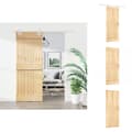 Miniatyrbillede 1 af 11: Døre - Living skydedør med monteringssæt 85x210 cm massivt fyrretræ