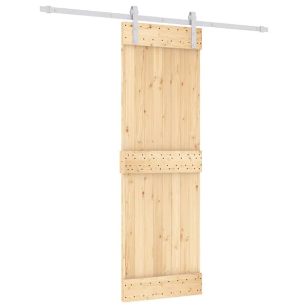 Dörrar - Living Skjutdörr med beslag 70x210 cm massiv furu