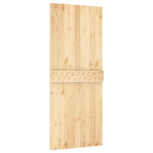 Døre - Living skydedør med monteringssæt 85x210 cm massivt fyrretræ
