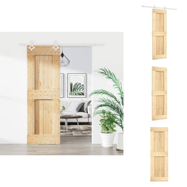 Ovet - Living Liukuovi asennustarvikkeineen 70x210 cm täysi mänty