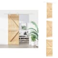 Miniatyrbillede 1 af 11: Døre - Living skydedør med monteringssæt 80x210 cm massivt fyrretræ