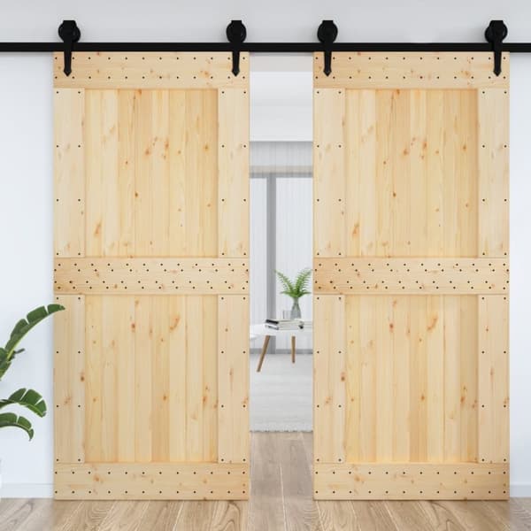 Dörr NARVIK 100x210 cm massiv furu - Ladugårdsdörr - Ladugårdsdörrar - Home & Living