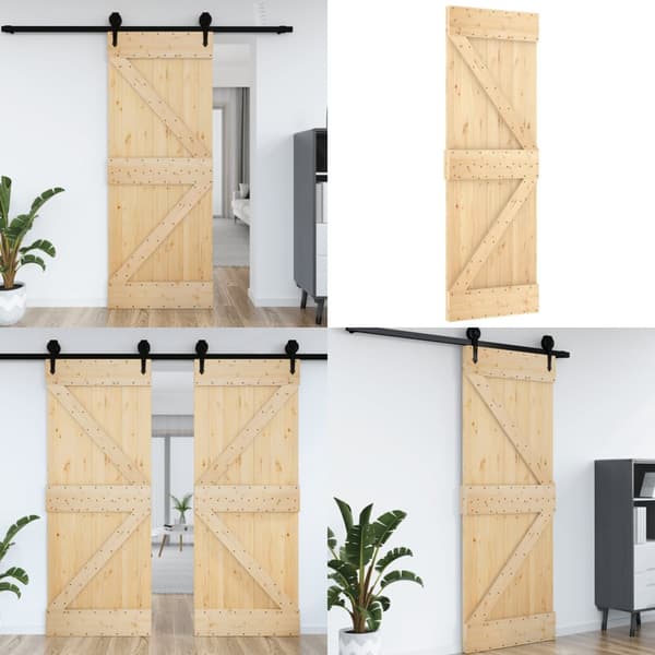 Dør NARVIK 70x210 cm massivt fyrretræ - Dør - Døre - Home & Living