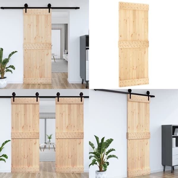 Dør NARVIK 85x210 cm massivt fyrretræ - Dør - Døre - Home & Living