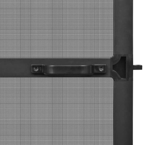 hængslet insektnet til dør 120x240 cm antracitgrå