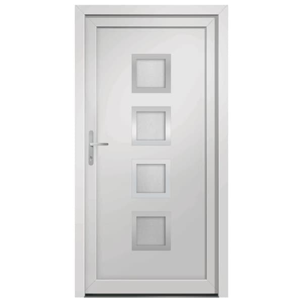 hoveddør 108x200 cm PVC hvid