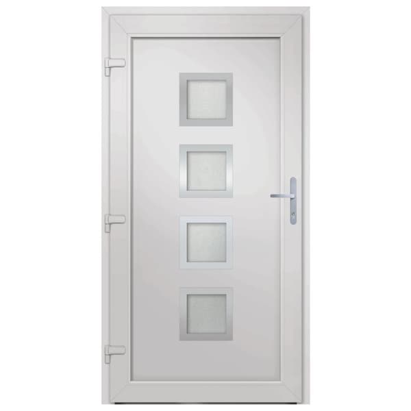 hoveddør 108x200 cm PVC hvid