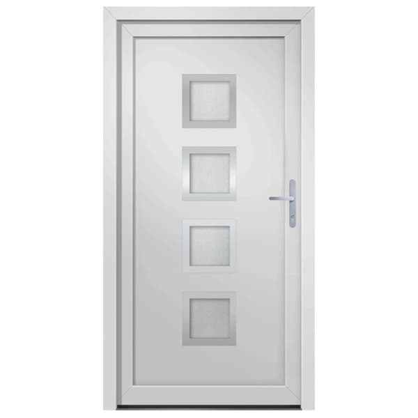 hoveddør 108x208 cm PVC hvid