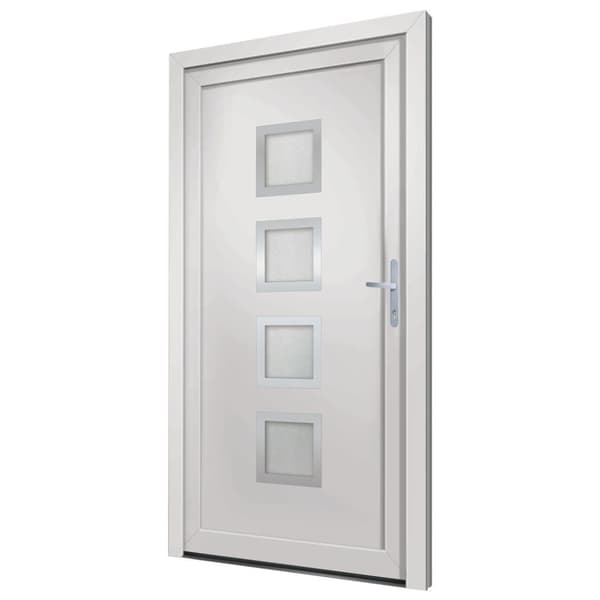 hoveddør 108x208 cm PVC hvid