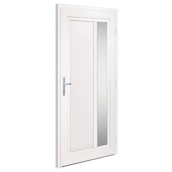 hoveddør 98x208 cm PVC hvid