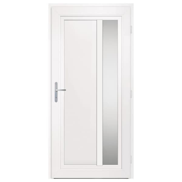 hoveddør 98x208 cm PVC hvid