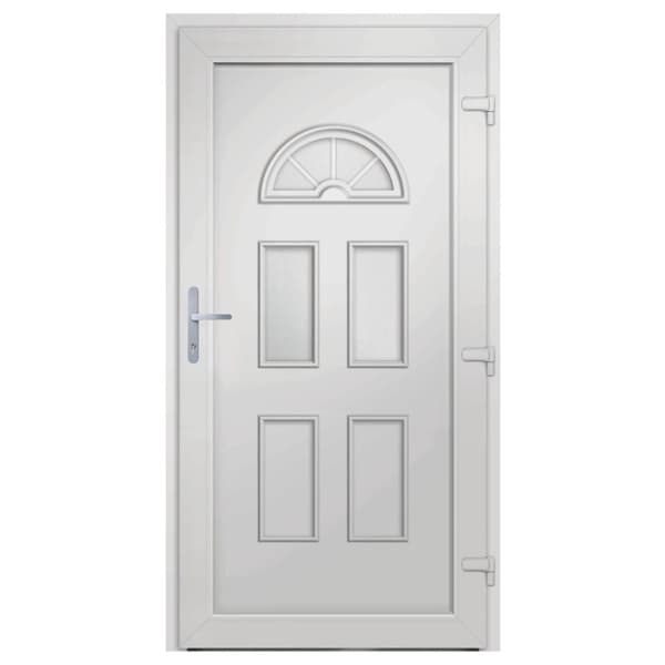 hoveddør 98x208 cm PVC hvid