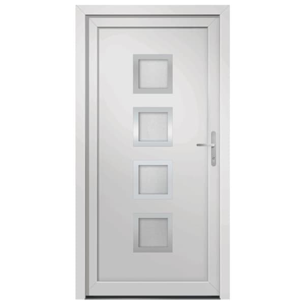 hoveddør 88x200 cm PVC hvid