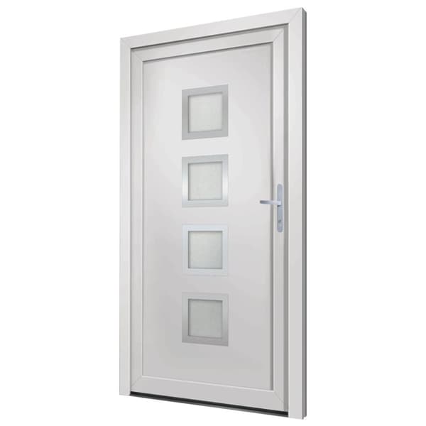hoveddør 88x200 cm PVC hvid