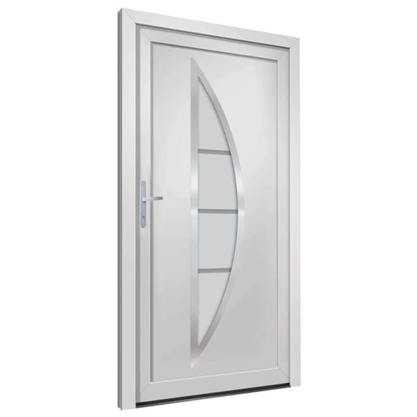hoveddør 98x190 cm PVC hvid