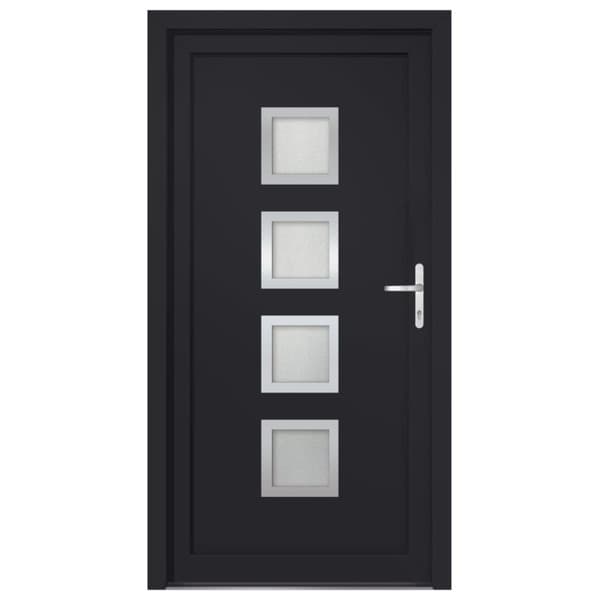 Ytterdörr antracit 108x208 cm PVC