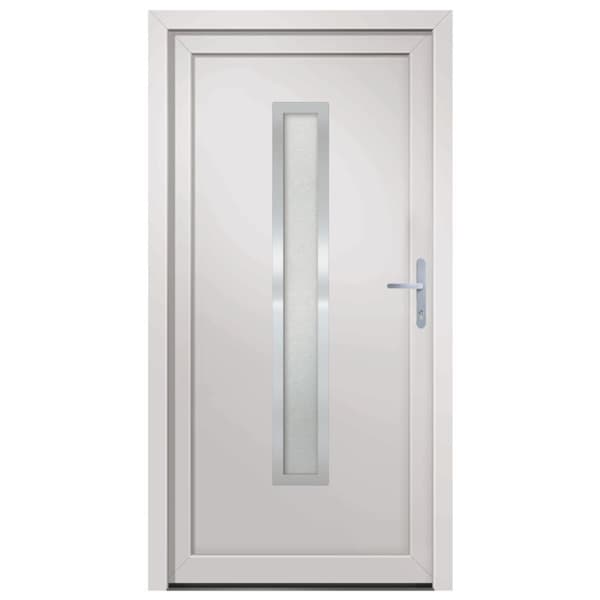 hoveddør 98x208 cm PVC hvid