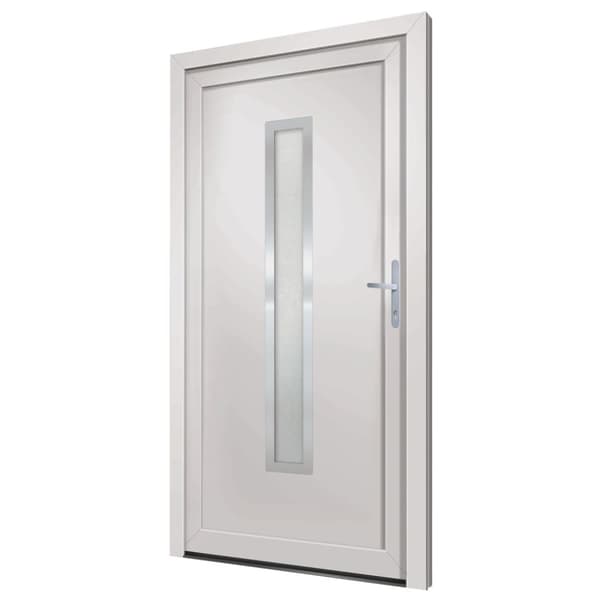 hoveddør 98x208 cm PVC hvid