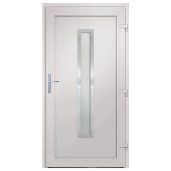 hoveddør 98x208 cm PVC hvid