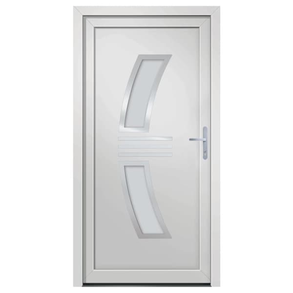 Ytterdörr vit 88x200 cm PVC