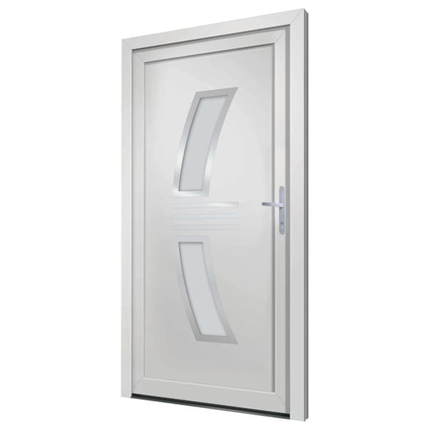 Ytterdörr vit 88x200 cm PVC