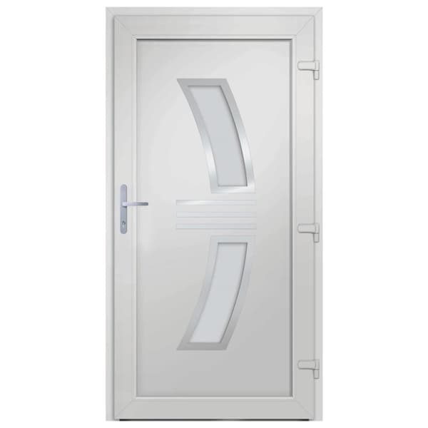 Ytterdörr vit 88x200 cm PVC