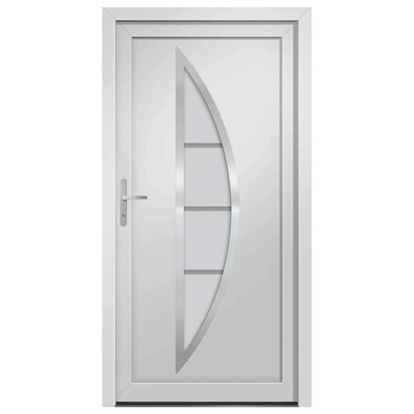 hoveddør 88x200 cm PVC hvid