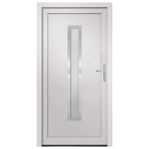 hoveddør 108x208 cm PVC hvid