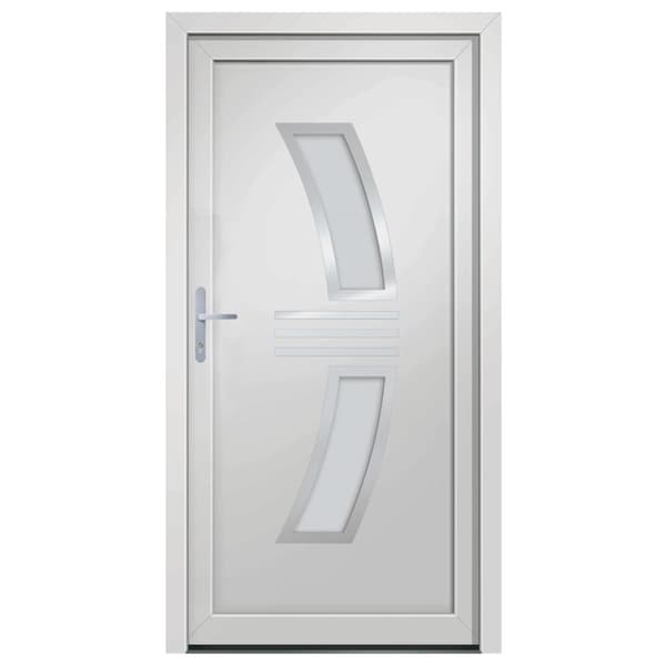 hoveddør 108x200 cm PVC hvid