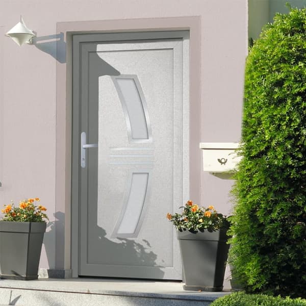 hoveddør 108x200 cm PVC hvid
