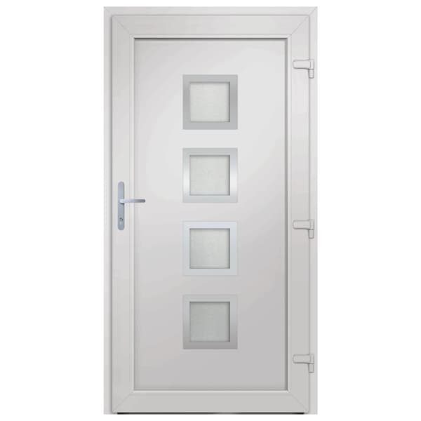 hoveddør 98x190 cm PVC antracitgrå
