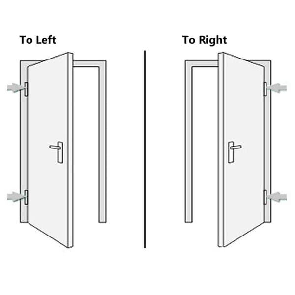 hoveddør 98x190 cm PVC antracitgrå