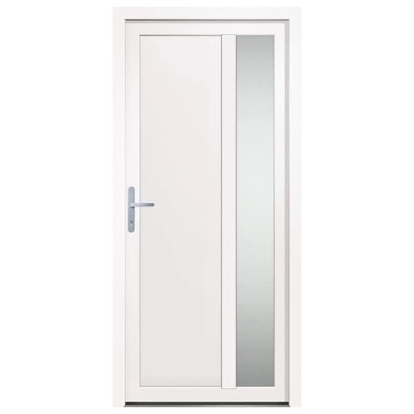 hoveddør 98x208 cm PVC hvid