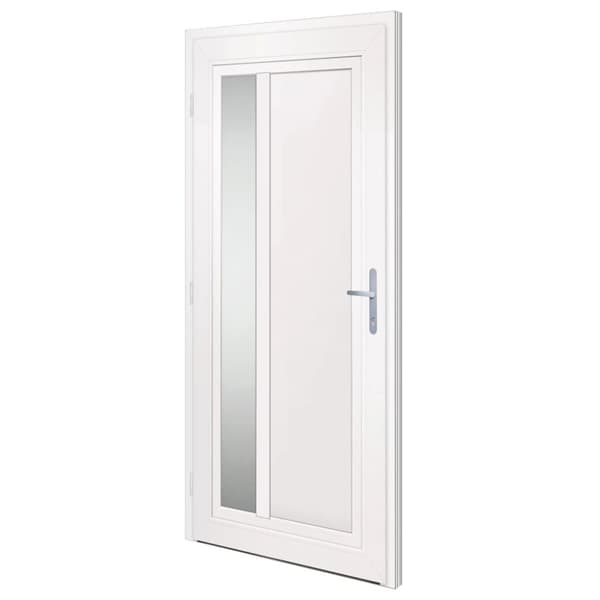 hoveddør 98x208 cm PVC hvid