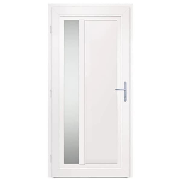 hoveddør 98x208 cm PVC hvid