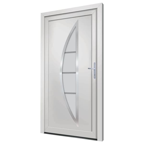 hoveddør 108x208 cm PVC hvid