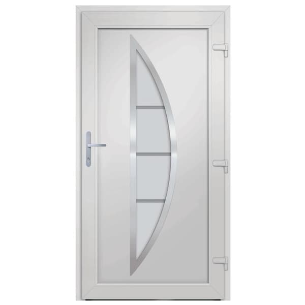hoveddør 108x208 cm PVC hvid