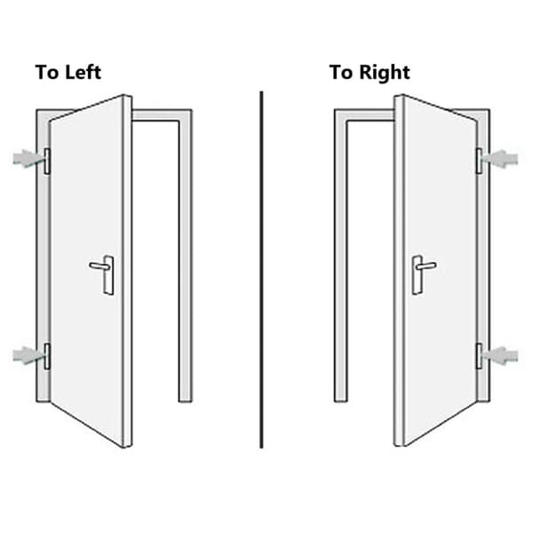 hoveddør 88x190 cm PVC hvid