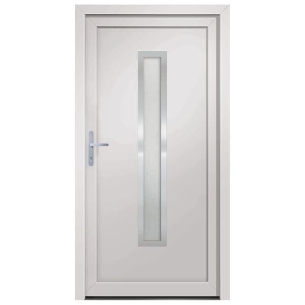 hoveddør 88x200 cm PVC hvid