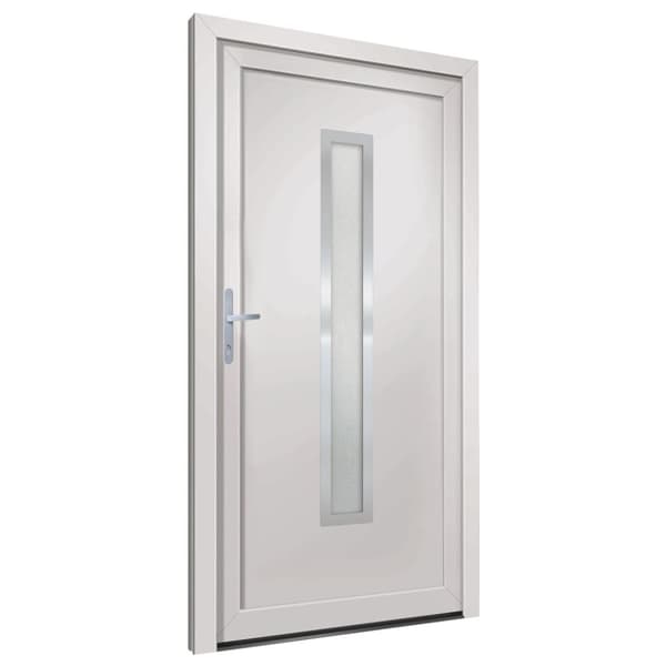 hoveddør 88x200 cm PVC hvid