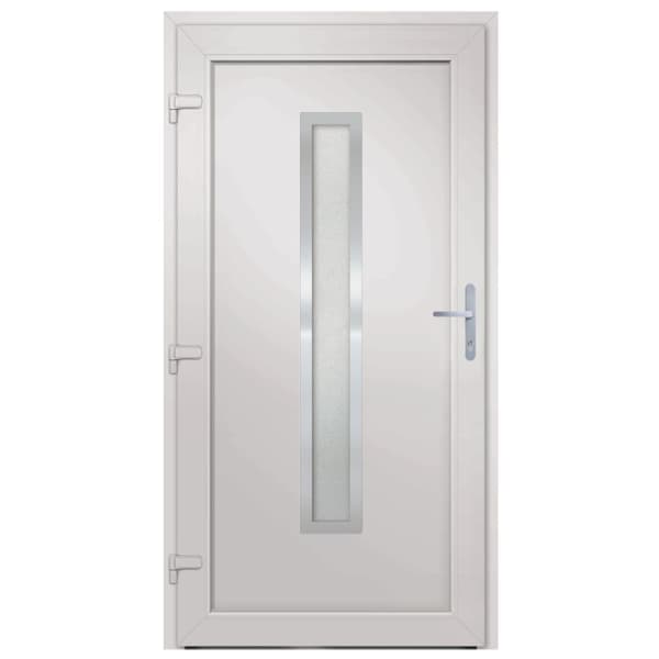hoveddør 88x200 cm PVC hvid