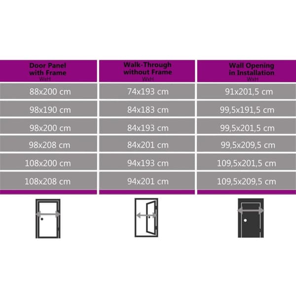 hoveddør 108x208 cm PVC antracitgrå