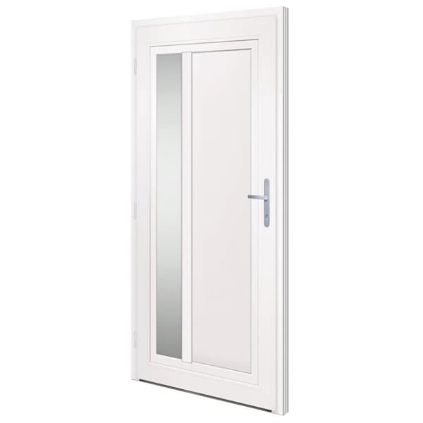 hoveddør 98x200 cm PVC hvid