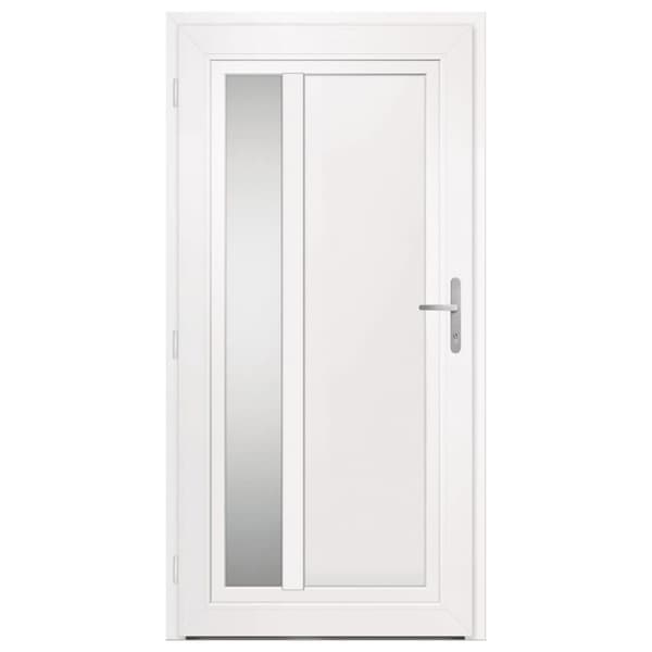 hoveddør 98x200 cm PVC hvid