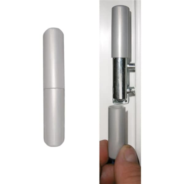 hoveddør 98x200 cm PVC hvid