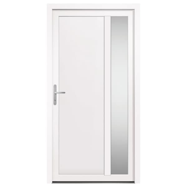 hoveddør 108x208 cm PVC hvid